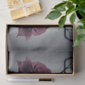 ゴシック死のスカルとバラフローラSigil 薄葉紙 (ギフト)