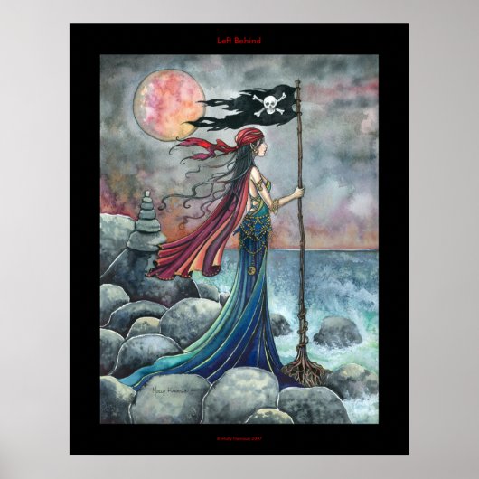ゴシック海賊ポスター ファンタジーアート ポスター (正面)