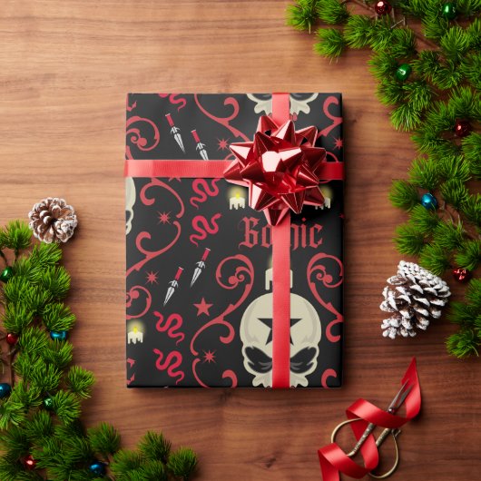 ゴシック灯及び装身具 ラッピングペーパー (クリスマスギフト)