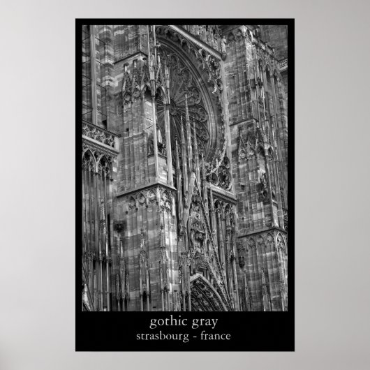 ゴシック灰色 ポスター (正面)