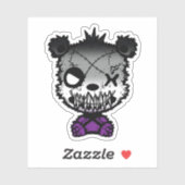 ゴシック無性プライド旗色熊 シール (シート)