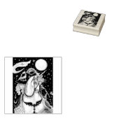 ゴシック無頭の騎馬魔女ユニコーンゴムスタンプ ラバースタンプ (押印)