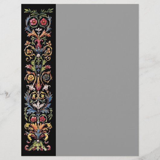 ゴシック照明付きアートフライヤー空白のー チラシ (裏面)