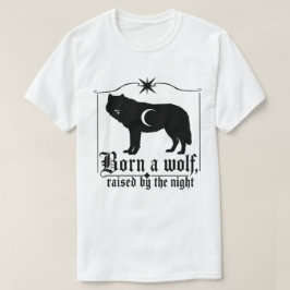 ゴシック狼Tシャツ 夜のなかで育まれて Tシャツ