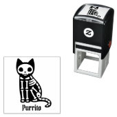 ゴシック猫の名前をカスタムする セルフインキングスタンプ (インサイチュ)