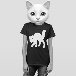 ゴシック猫シャツ Tシャツ