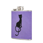 ゴシック猫好きイビル子猫紫 フラスク (左)