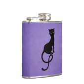 ゴシック猫好きイビル子猫紫 フラスク (右)