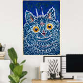 ゴシック猫 ポスター (ホームオフィス)