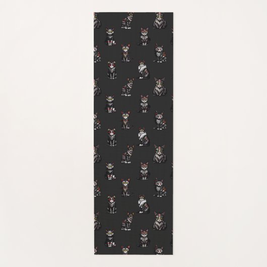 ゴシック猫 ヨガマット (正面)