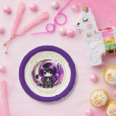 ゴシック男の赤ちゃんシャワーデリバリーバイクロウありがとう ペーパープレート (パーティー)