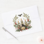 ゴシック異教の、北欧、ユール(キリスト降誕祭)またはクリスマス スクエアシール (封筒)