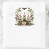 ゴシック異教の、北欧、ユール(キリスト降誕祭)またはクリスマス スクエアシール (バッグ)