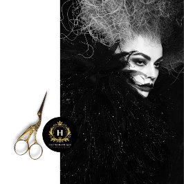 ゴシック白黒ファッション撮影の切り離 薄葉紙