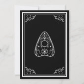 ゴシック白黒フローラタイポグラフィSweet sixteen 招待状 (裏面)