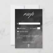 ゴシック白黒墓地までディナーなし 出欠カード (裏面)