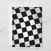 ゴシック白黒結婚式招待状 招待状 (裏面)