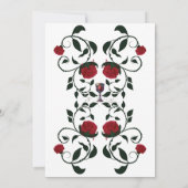 ゴシック真珠&プロセッコ「ティルデスブライダルシャワー 招待状 (裏面)