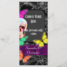 ゴシック砂糖スカル結婚式 プログラム