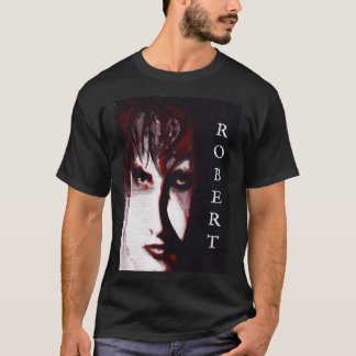 ゴシック神ポストパンクゴスマンミュージシャン肖像画アート Tシャツ
