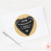 ゴシック神秘的なスピリットボードハロウィンプランシェット ラウンドシール (封筒)