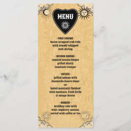 ゴシック神秘的なスピリットボードハロウィン結婚ズ メニュー