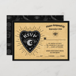 ゴシック神秘的スピリットボードハロウィーンRSVP 招待状