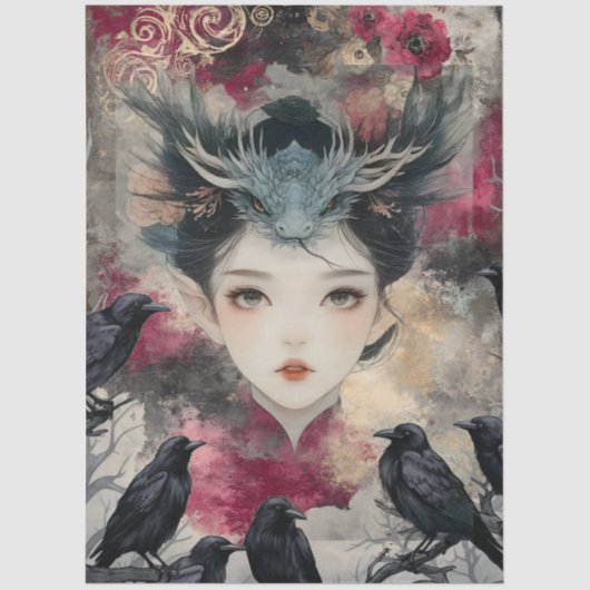 ゴシック神話ニンフファンタジードラゴン 薄葉紙 (正面)