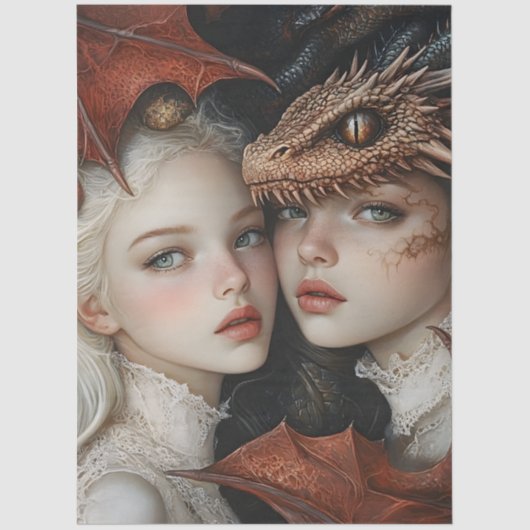 ゴシック神話ニンフファンタジードラゴン 薄葉紙 (正面)