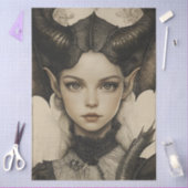 ゴシック神話ニンフファンタジードラゴン 薄葉紙 (クラフト)