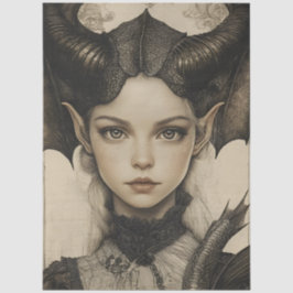 ゴシック神話ニンフファンタジードラゴン 薄葉紙