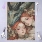 ゴシック神話ニンフファンタジードラゴン 薄葉紙 (クラフト)