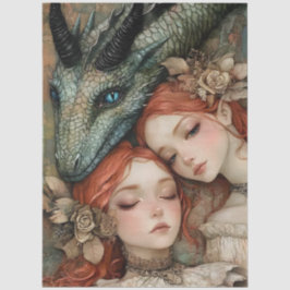 ゴシック神話ニンフファンタジードラゴン 薄葉紙