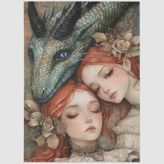 ゴシック神話ニンフファンタジードラゴン 薄葉紙 (正面)