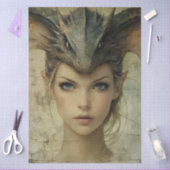 ゴシック神話ニンフファンタジードラゴン 薄葉紙 (クラフト)