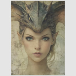 ゴシック神話ニンフファンタジードラゴン 薄葉紙