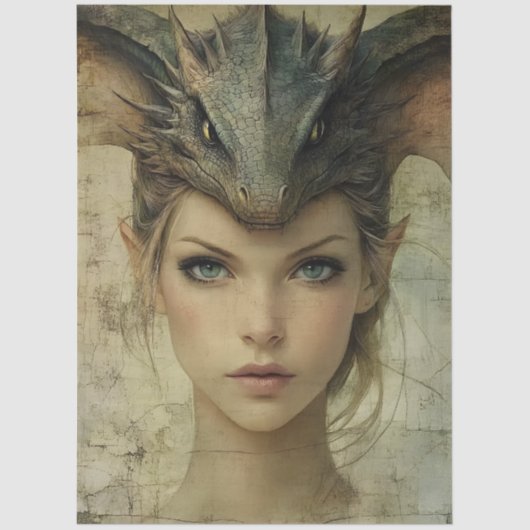 ゴシック神話ニンフファンタジードラゴン 薄葉紙 (正面)