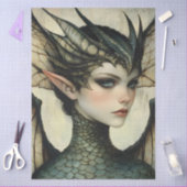 ゴシック神話ニンフファンタジードラゴン 薄葉紙 (クラフト)