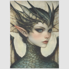 ゴシック神話ニンフファンタジードラゴン 薄葉紙