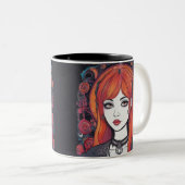 ゴシック空想オレンジガール ツートーンマグカップ (正面右)