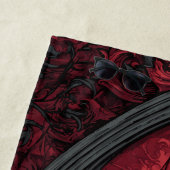 ゴシック窓 紅黒 ビーチタオル (インサイチュ)