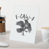 ゴシック系おもしろF Caw Fカラス美学カジュアルルック 台座サイン (インサイチュ)