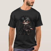 ゴシック系アニメちびキャラ武者Tシャツ Tシャツ (正面)