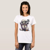 ゴシック系ウィッチの雛ハロウィンTシャツ(女性用) Tシャツ (正面フル)
