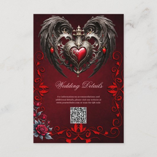 ゴシック素晴らしハート エンクロージャーカード (正面)