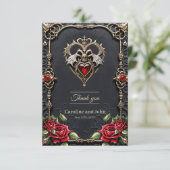 ゴシック素晴らしハート サンキューカード (スタンド正面)