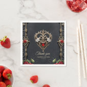 ゴシック素晴らしハート スタンダードカクテルナプキン (インサイチュ)