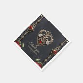 ゴシック素晴らしハート スタンダードカクテルナプキン (角)