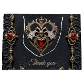 ゴシック素晴らしハート ラージペーパーバッグ (正面)