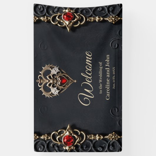 ゴシック素晴らしハート 横断幕 (縦)